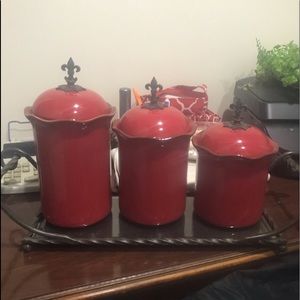 Southern Living Home Canister Set with tray